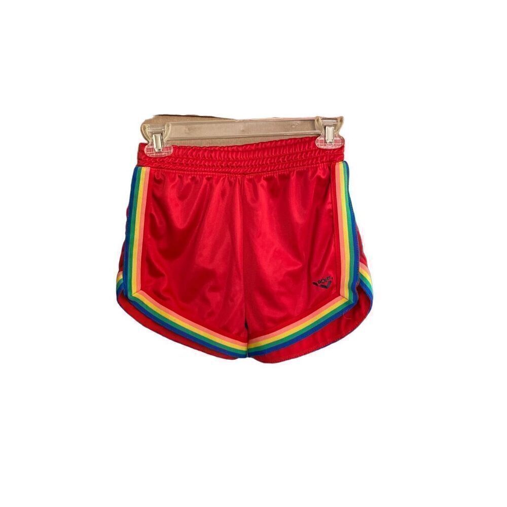 Pony Vintage girls/women’s rainbow trim athletic shorts, 14/16/XS